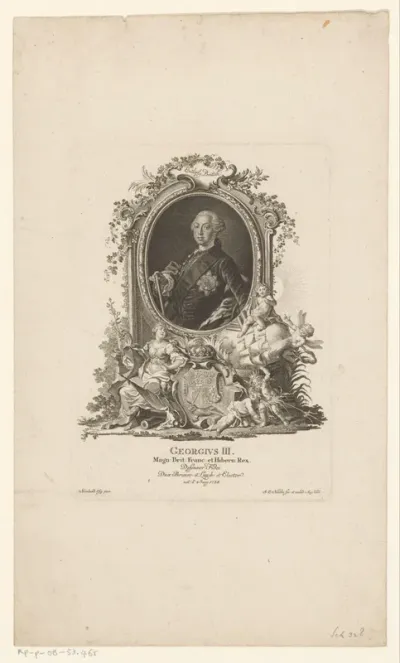 Portret van George III, koning van Groot-Brittanië en Hannover