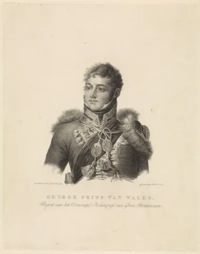 Portret van George IV (koning van Groot-Brittanië en Hannover)