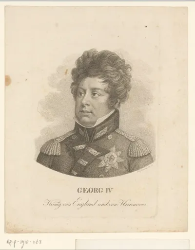 Portret van George IV, koning van Groot-Brittannië en Hannover