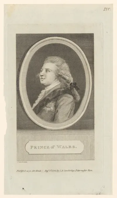 Portret van George IV, koning van het Verenigd Koninkrijk