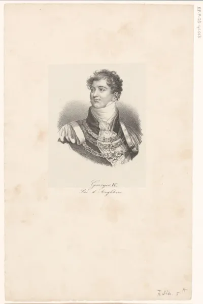 Portret van George IV van het Verenigd Koninkrijk