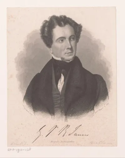 Portret van George Payne Rainsford James