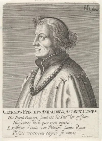 Portret van George, prins van Anhaldt-Zerbst-Dessau