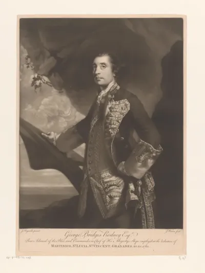 Portret van George Rodney