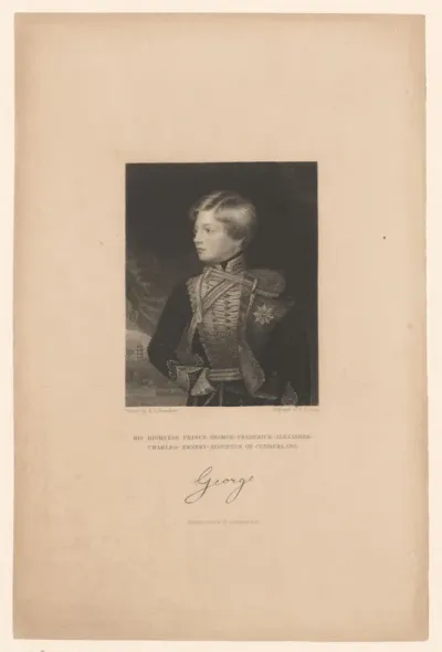 Portret van George V van Hannover