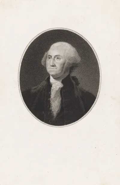 Portret van George Washington, eerste president van de Verenigde Staten