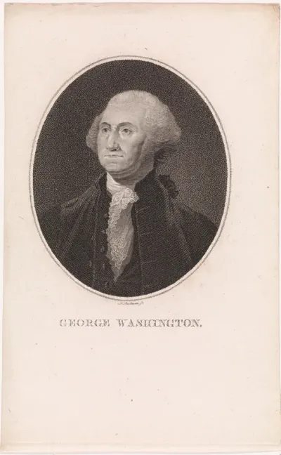 Portret van George Washington, eerste president van de Verenigde Staten