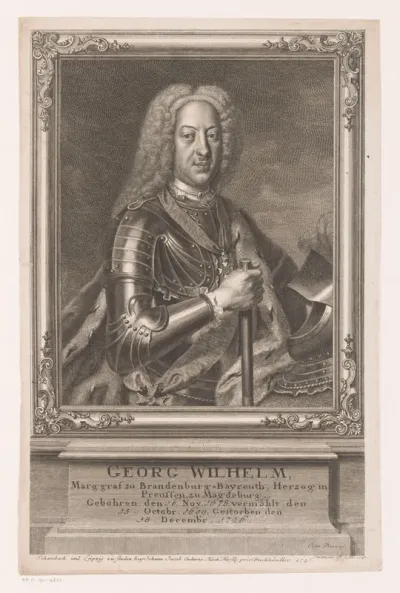 Portret van George Willem van Brandenburg-Bayreuth