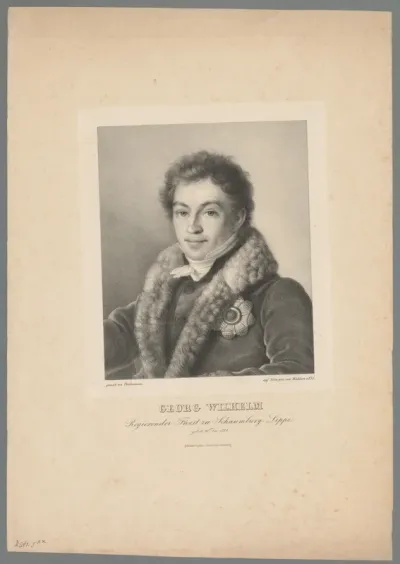 Portret van George Willem van Schaumburg-Lippe