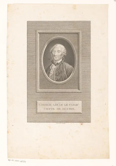 Portret van Georges-Louis Leclerc graaf de Buffon