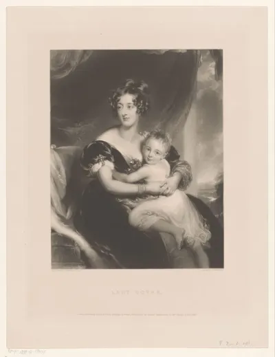 Portret van Georgiana Agar-Ellis