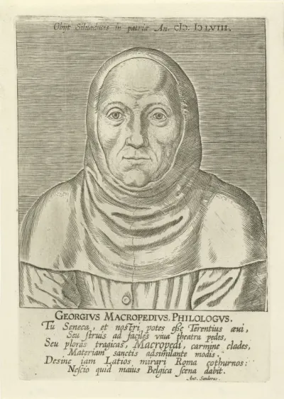 Portret van Georgius Macropedius
