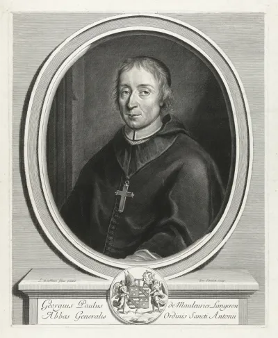 Portret van Georgius Paulus de Mauleurier Langeron