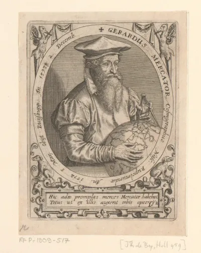 Portret van Gerard Mercator