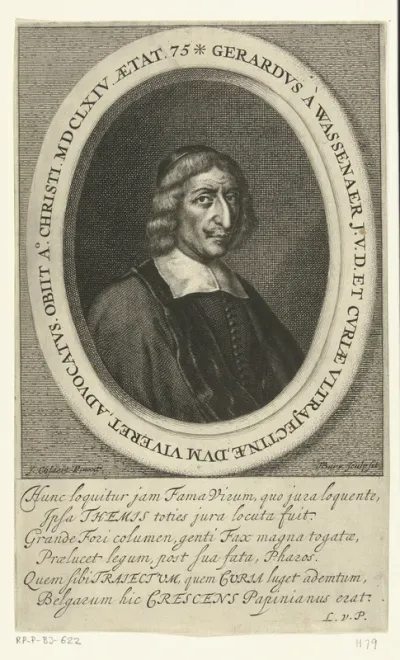 Portret van Gerard van Wassenaer op 75-jarige leeftijd
