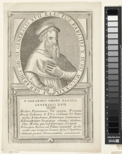 Portret van Gerardo Odónis, 17de Minister Generaal van de franciscaner orde