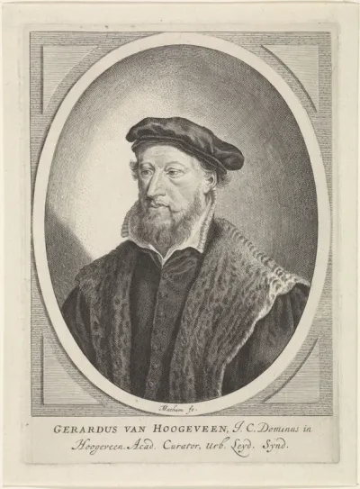 Portret van Gerardus Amelisz. van Hoogeveen