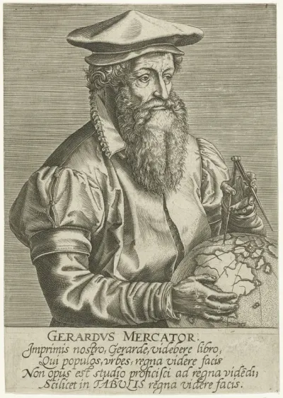 Portret van Gerardus Mercator