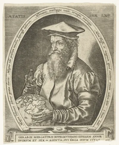 Portret van Gerardus Mercator