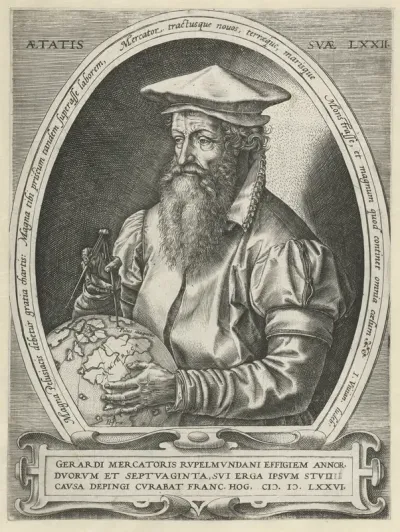 Portret van Gerardus Mercator
