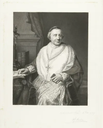 Portret van Gerardus Petrus Wilmer, bisschop van Haarlem