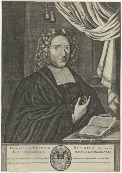 Portret van Gerardus Puppius Hondius