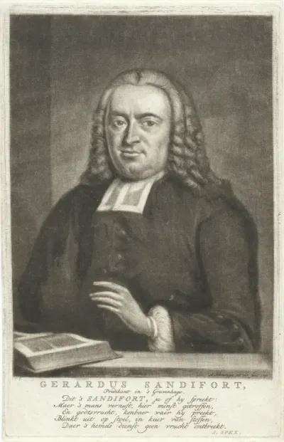 Portret van Gerardus Sandifort