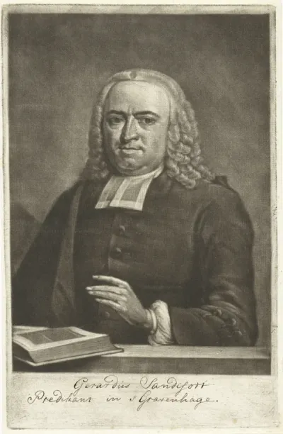 Portret van Gerardus Sandifort