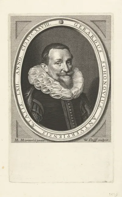 Portret van Gerardus Schonovius