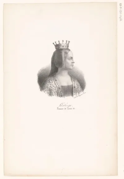 Portret van Gerberga van Saksen