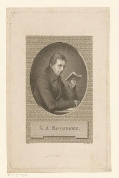 Portret van Gerhard Adam Neuhofer
