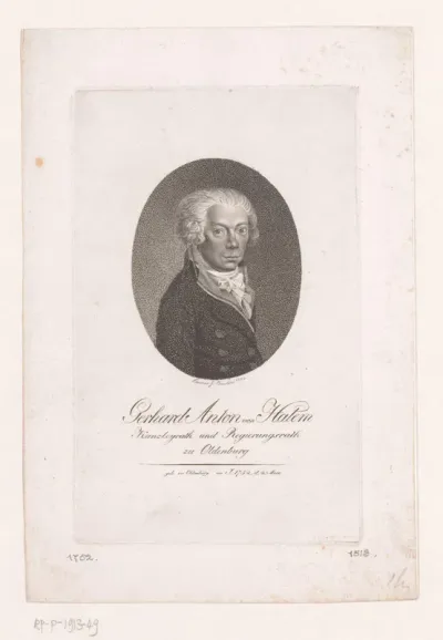 Portret van Gerhard Anton von Halem