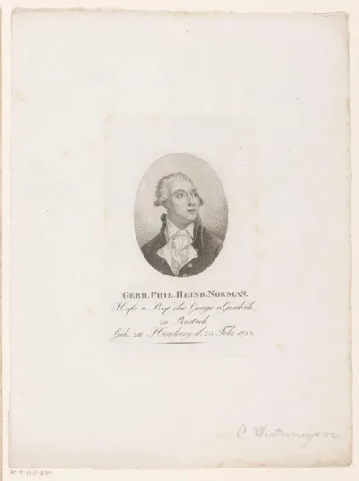 Portret van Gerhard Philipp Heinrich Norrmann