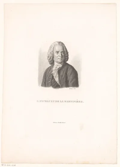 Portret van Germain Pichault de La Martinière