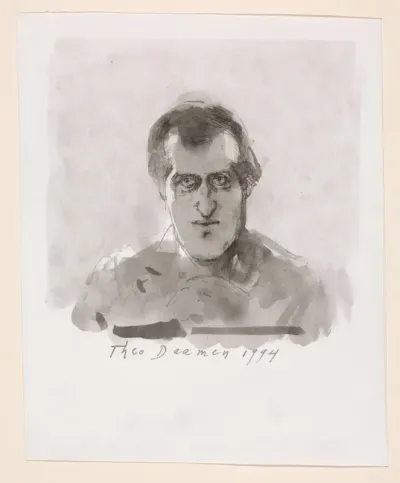 Portret van Gerrit Komrij