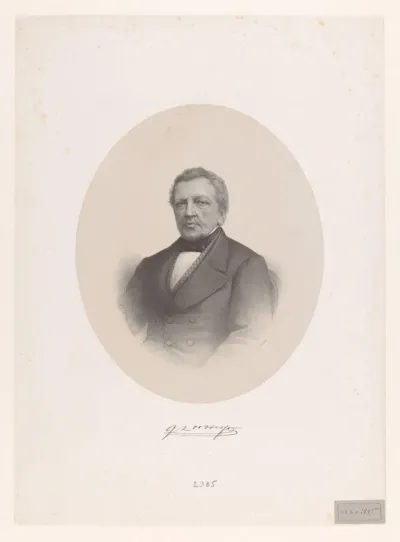 Portret van Gerrit Lodewijk Hendric Hooft