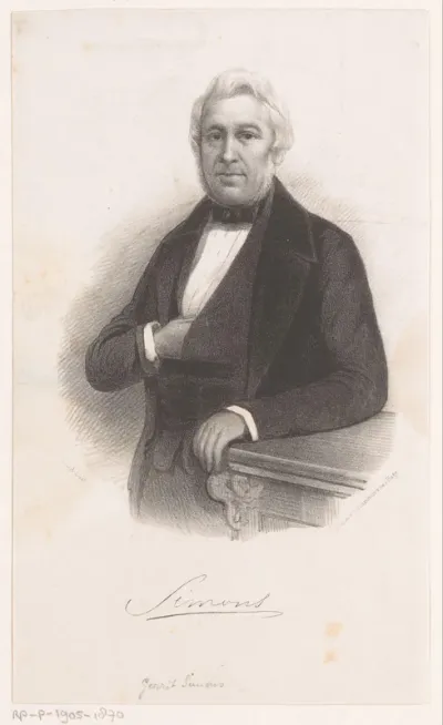 Portret van Gerrit Simons