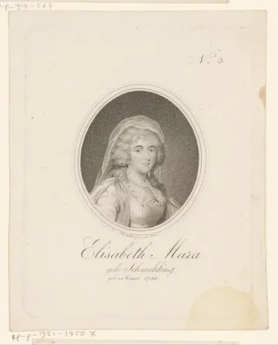 Portret van Gertrud Elisabeth Mara