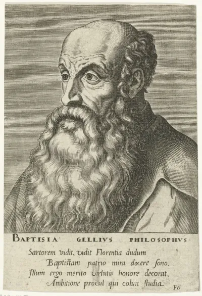 Portret van Gian Battista Gelli