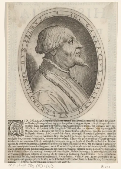 Portret van Gian Galeazzo Visconti