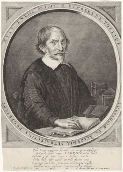 Portret van Gijsbert Voet, theoloog te Utrecht