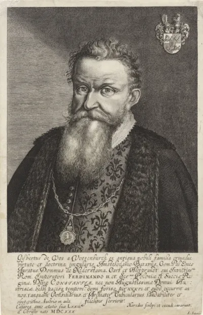 Portret van Gijsbertus de Vos van Vossenburch, medicus