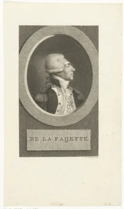 Portret van Gilbert du Mortier markies de La Fayette