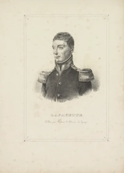 Portret van Gilbert du Motier de la Fayette