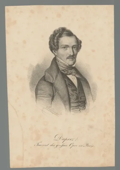 Portret van Gilbert Duprez