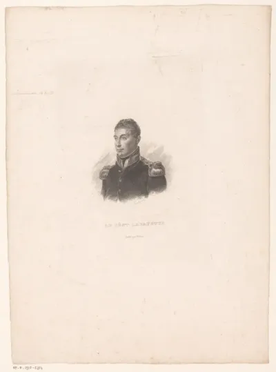 Portret van Gilert du Motier, markies de la Fayette