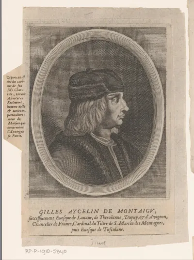 Portret van Gilles Aycelin de Montaigu