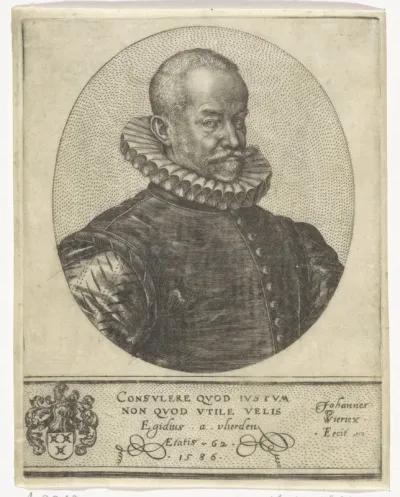 Portret van Gillis van Vlierden, op 62-jarige leeftijd