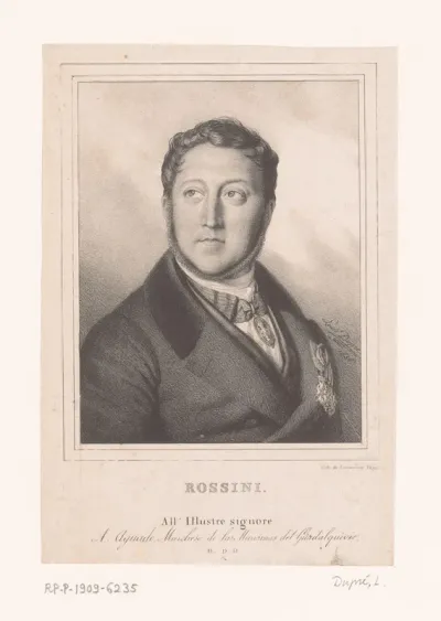 Portret van Gioachino Rossini