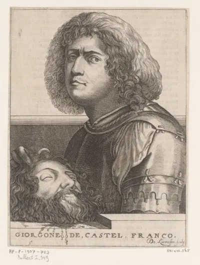 Portret van Giorgione als David met het hoofd van Goliath